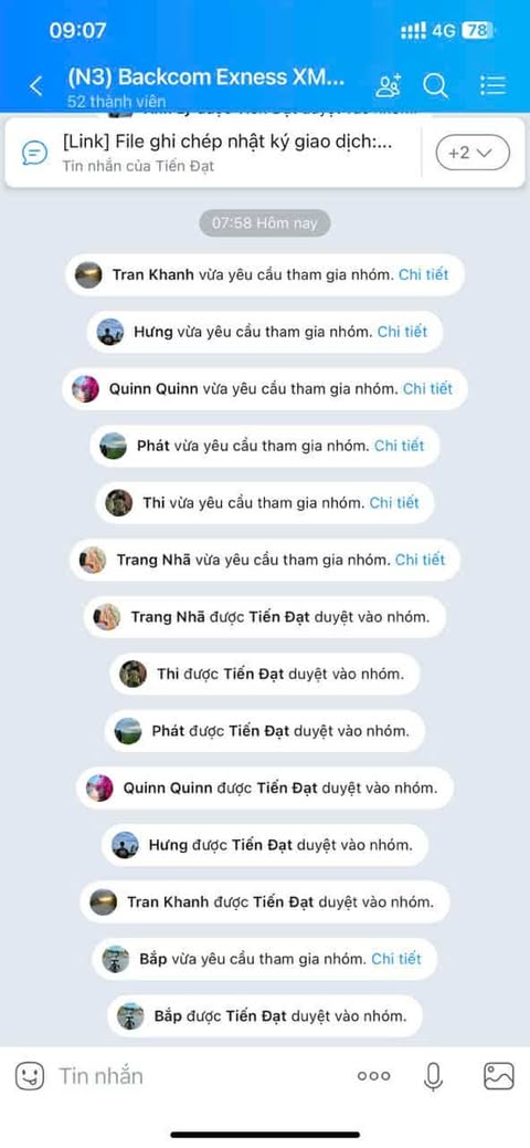 Có anh khách kéo nhóm Group về zalo ghê thật!